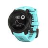 Per Garmin Instinct 22mm Kalebol cinturino in silicone con fibbia in acciaio (verde acqua)