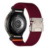 Per Samsung Galaxy Watch 7/6/5/4, cinturino elastico in nylon con fibbia a paracadute e connettore a pulsante (rosso vino)