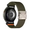 Per Samsung Galaxy Watch 7/6/5/4, cinturino elastico in nylon con fibbia a paracadute e connettore a pulsante (verde militare)