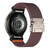 Per Samsung Galaxy Watch 7/6/5/4, cinturino elastico in nylon con fibbia a paracadute e connettore a pulsante (viola fumo)