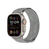 Per Apple Watch 46mm / 49mm / 45mm / 44mm Cinturino in nylon con motivo Kalebol Canvas (grigio chiaro)