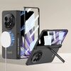Per OPPO Find N5 GKK Custodia per telefono con supporto laterale con cerniera magnetica pieghevole MagSafe integrata (nero)