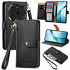 Per Niente Telefono 3a Love Zipper Lanyard Custodia in Pelle per Telefono (Nero)