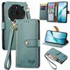 Per Nothing Phone 3a Pro Love Zipper Lanyard Custodia in pelle per telefono (verde)