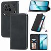 Per Nothing Phone 3a Pro Retro Skin Feel Custodia in pelle magnetica Flip per telefono (nero)