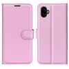 Custodia per telefono cellulare con flip orizzontale in pelle con texture Litchi per Samsung Galaxy Xcover 7 Pro con supporto (rosa)