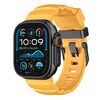 Per Apple Watch 46mm / 49mm / 45mm / 44mm Cinturino per orologio in fluorogomma con fibbia nera Field Path (giallo)