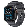 Per Apple Watch 46mm / 49mm / 45mm / 44mm Cinturino per orologio in fluorogomma con fibbia nera Field Path (nero)