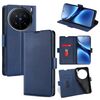 Per vivo X200 Pro 5G Custodia per telefono in pelle con fibbia laterale ultrasottile e flip orizzontale (blu)