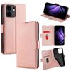 Per OPPO Reno13 F 5G / 4G Custodia per telefono in pelle con fibbia laterale ultra sottile e flip orizzontale (oro rosa)