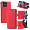 Per Motorola Moto G 5G 2025 Custodia in pelle con fibbia laterale ultrasottile e flip orizzontale (rosso)