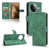 Custodia in pelle con flip magnetico ultra-sottile per Xiaomi Poco F7 Pro / F7 (verde)