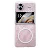 Per vivo X Flip Custodia per telefono MagSafe con texture a conchiglia perlescente (rosa)