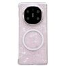 Custodia per telefono Huawei Mate X5 con texture a conchiglia perlescente e MagSafe (rosa)