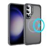 Per Samsung Galaxy S23+ 5G Custodia protettiva per obiettivo hardware MagSafe magnetica in TPU ibrida per PC (grigio)