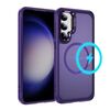 Per Samsung Galaxy S23+ 5G Custodia protettiva per obiettivo hardware MagSafe magnetica per PC ibrido in TPU (viola)