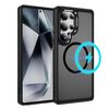 Per Samsung Galaxy S25 Ultra 5G Custodia protettiva per obiettivo hardware MagSafe Magnetic PC Hybrid TPU per telefono (nero)