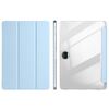 Custodia per tablet in pelle acrilica trasparente a 3 pieghe per Honor Pad 9 (blu ghiaccio)