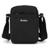 Dibaoleiou Borsa per cellulare multifunzione leggera da uomo Borsa casual in tela Zaino a tracolla piccolo (nero)
