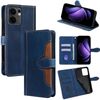 Per OPPO Reno13 F 5G / 4G Custodia in pelle con fibbia magnetica Skin Feel (blu)