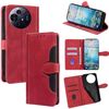 Per TCL 50 NxtPaper 5G Custodia in pelle con fibbia magnetica Skin Feel (rosso)