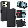 Per Redmi Note 14 4G 163,25 mm Custodia in pelle con fibbia laterale ultra sottile e flip orizzontale (nero)