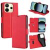 Per Redmi Note 14 4G 163,25 mm Custodia in pelle con fibbia laterale ultra sottile e flip orizzontale (rosso)