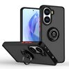Per Xiaomi Poco X7 Pro Q Shadow 1 Series TPU Hybrid PC Phone Case con anello (nero + rosso)