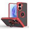 Per Xiaomi Poco X7 Pro Q Shadow 1 Series TPU Hybrid PC Phone Case con anello (rosso)