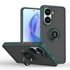 Per Xiaomi Poco X7 Pro Q Shadow 1 Series TPU Hybrid PC Phone Case con anello (verde scuro)