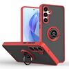 Per Samsung Galaxy M55 / F55 / C55 5G Q Shadow 1 Series TPU Hybrid PC Phone Case con anello (rosso)