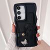 Per Samsung Galaxy A54 5G Custodia per telefono con cinturino in pelle Love Holder Card Bag (nero)