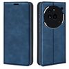 Per Nothing Phone 3a Pro Retro-skin Custodia per telefono in pelle con ventosa magnetica (blu scuro)