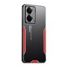 Per Realme Neo7X Blade Series TPU Hybrid Metal Phone Case (Rosso)