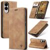 Per Samsung Galaxy S25 Edge 5G CaseMe 013 Custodia in pelle con flip orizzontale multifunzionale (marrone)