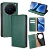 Per vivo X200 Pro 5G Gloss Oil Solid Color Magnetic Leather Phone Case (Verde)