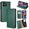 Per Motorola Moto G 5G 2025 Custodia magnetica in pelle tinta unita color petrolio lucido (verde)