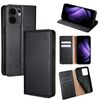 Per OPPO Reno13 F 5G / 4G Custodia per telefono magnetica in pelle tinta unita Gloss Oil (Nero)