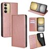 Per Realme C75 4G / 14x 5G Global Gloss Oil Custodia magnetica in pelle tinta unita (oro rosa)