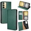 Per Realme C75 4G / 14x 5G Global Gloss Oil Custodia magnetica in pelle tinta unita (verde)