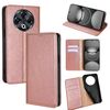 Per Tecno Spark 30 4G Gloss Oil Solid Color Magnetic Leather Phone Case (Oro Rosa)