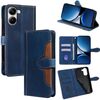 Per Redmi Turbo 4 Custodia in pelle con fibbia magnetica Skin Feel (blu)