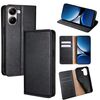 Per Redmi Turbo 4 Gloss Oil Custodia magnetica in pelle tinta unita (nero)