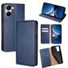 Per Redmi Turbo 4 Gloss Oil Custodia magnetica in pelle tinta unita (blu)