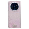 Per OPPO Find N5 Custodia per telefono con texture a scala di bordi trasparenti (rosa)