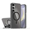 Per Samsung Galaxy S23+ 5G Plating Gradient Discolor MagSafe Custodia per telefono con supporto (nero)