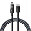 Cavo di ricarica rapida Baseus Display 20W Type-C a 8 pin, lunghezza: 1 m (nero)