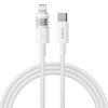 Cavo di ricarica rapida Baseus Display 20W Type-C a 8 pin, lunghezza: 1 m (bianco)