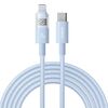 Cavo di ricarica rapida Baseus Display 20W Type-C a 8 pin, lunghezza: 2 m (blu)