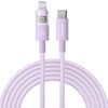 Cavo di ricarica rapida Baseus Display 20W Type-C a 8 pin, lunghezza: 2 m (viola)